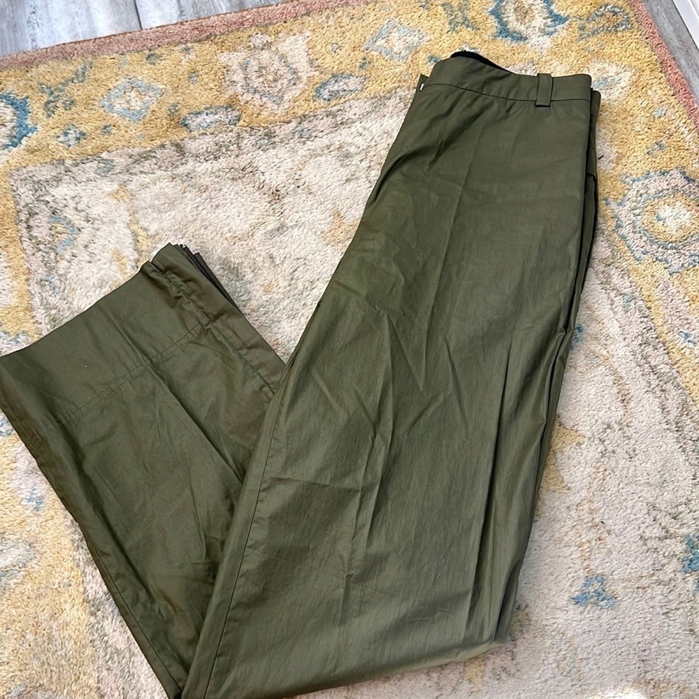 Byblos,Italian Lux 100% Cotton Wide-Leg Trousers Luxury Chic Pants,Size IT42 US6
